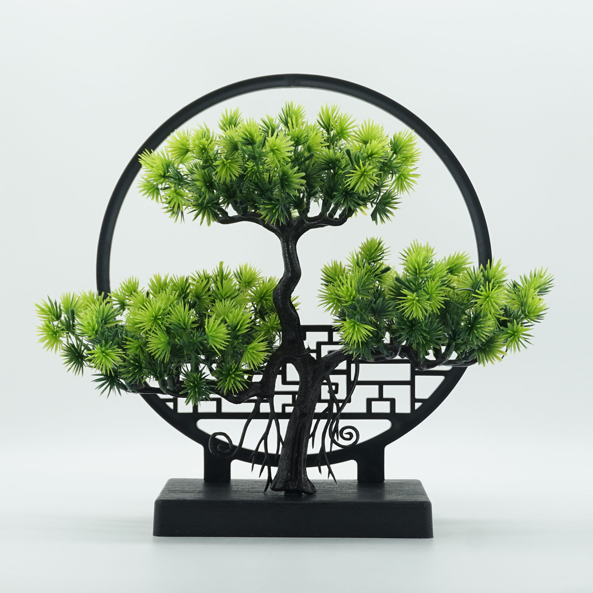 Badminton Live - Chinese Zen Welcome Pine Potted Plant,