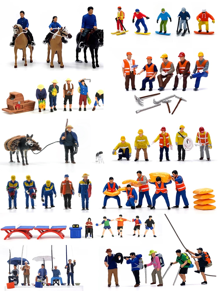 Badminton League - HO 1:87 Painted Figures HO Scale