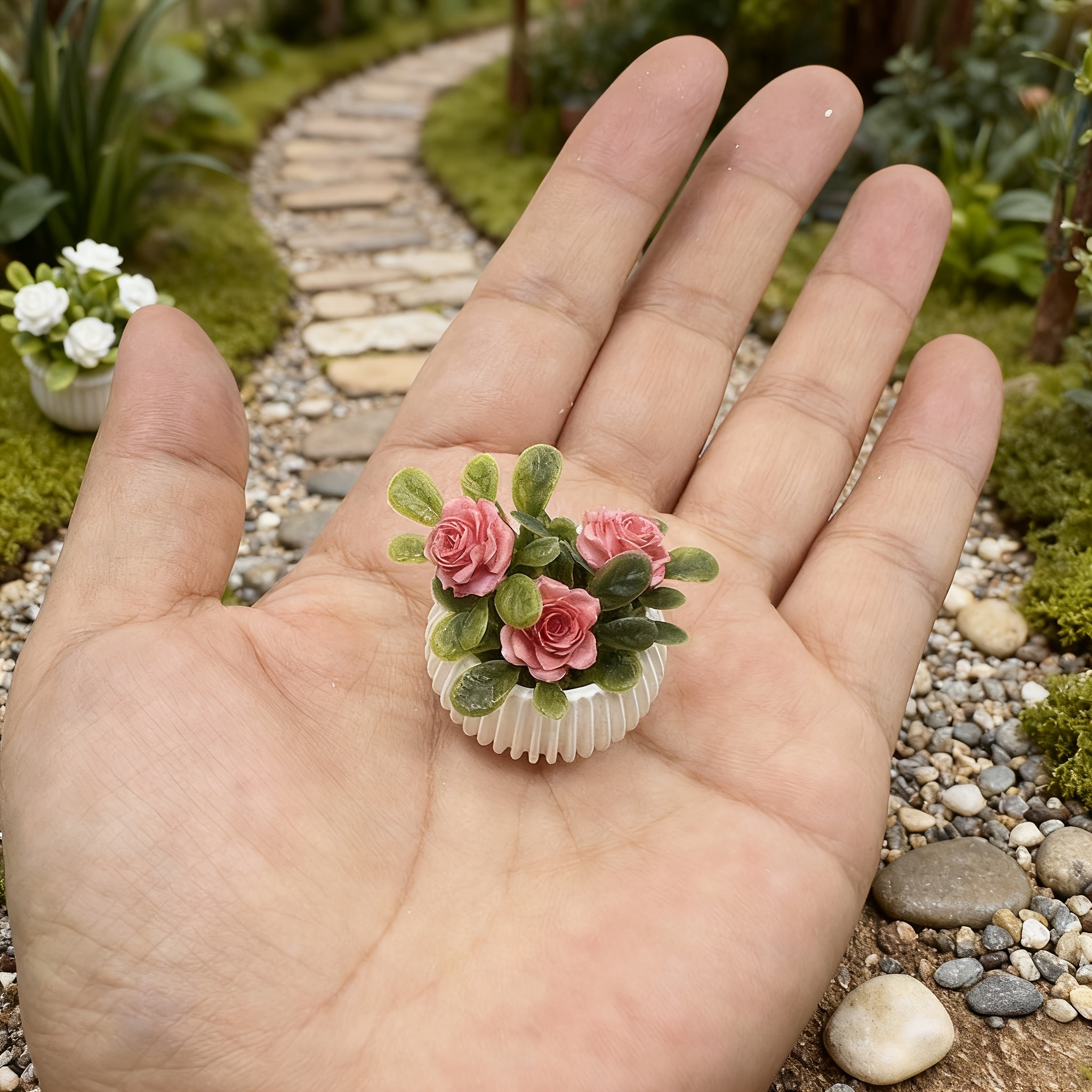 1pc Miniature Rose Plant Potte - Badminton Live 리뷰 및 가격