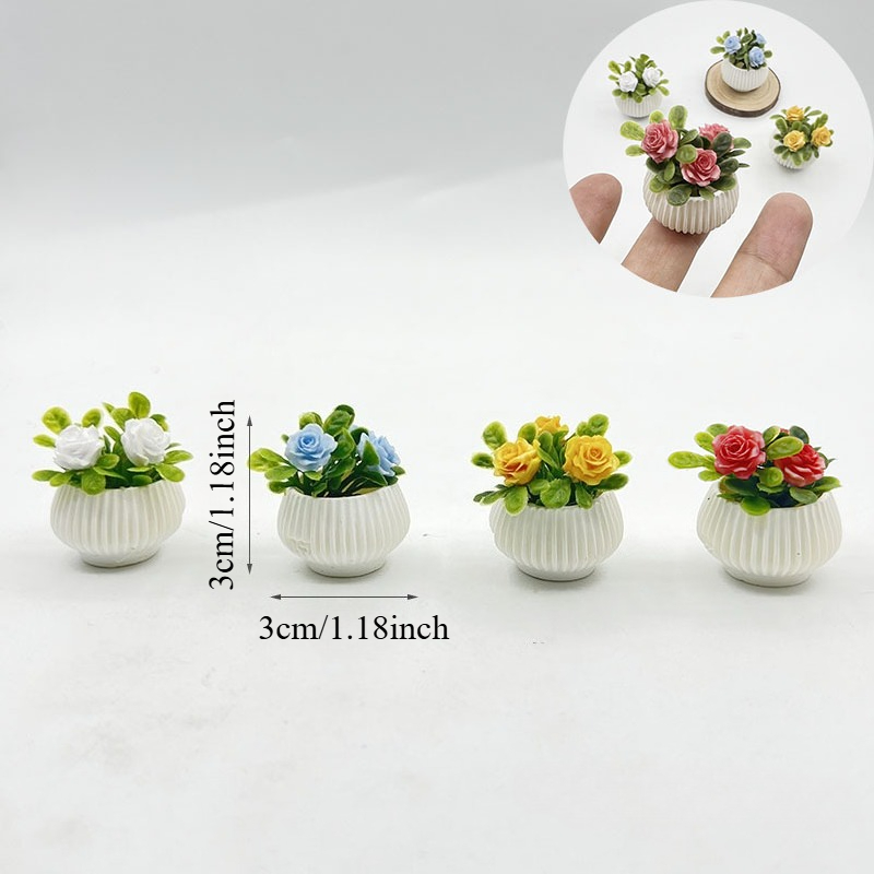 1pc Miniature Rose Plant Potte - Badminton Live 리뷰 및 가격