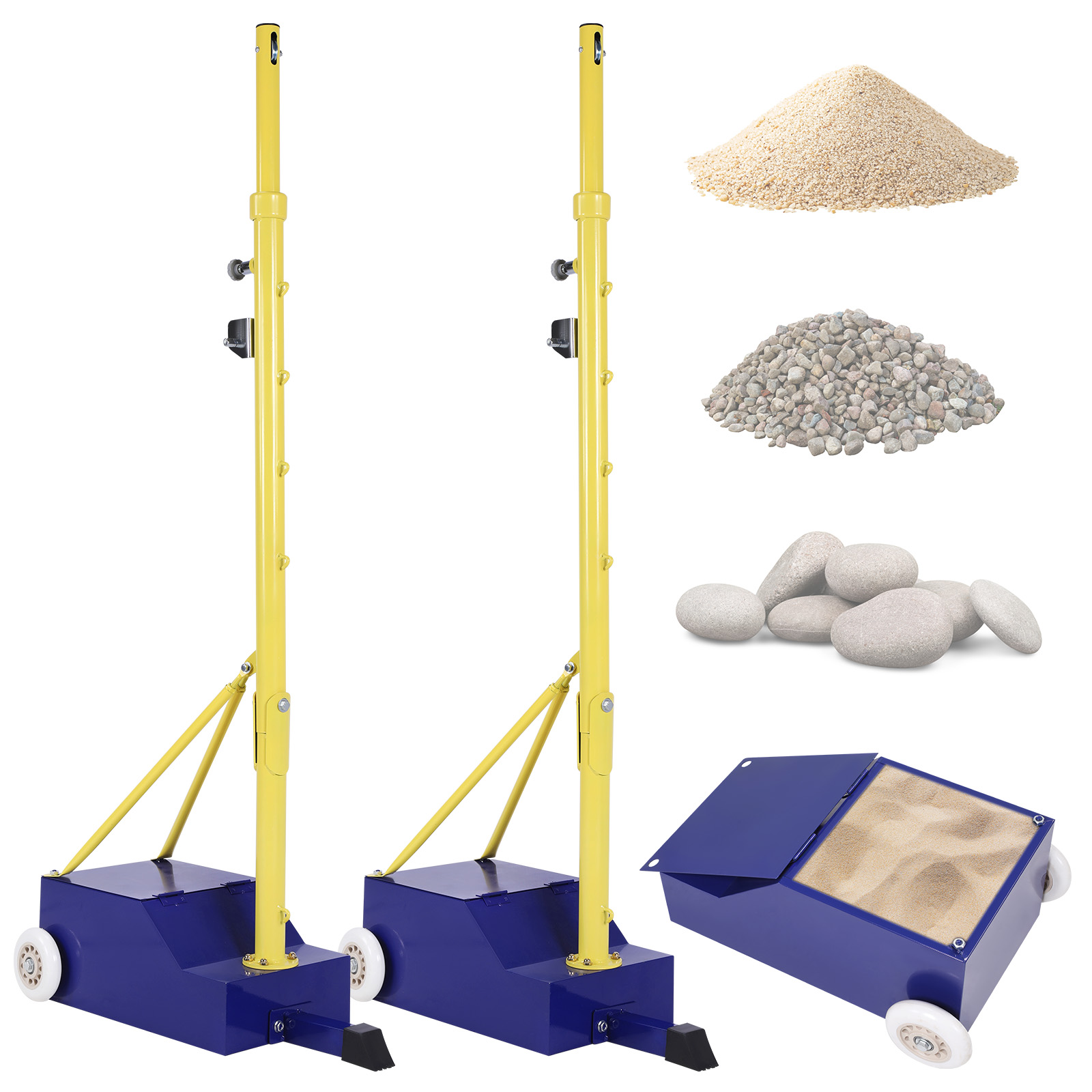 Volleyball Poles Heavy Duty Ba - Badminton Materi 리뷰 및 가격
