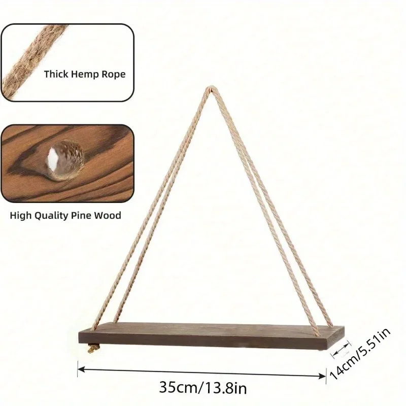 1PC Wooden Swing Hanging Hemp  - Badminton Live 리뷰 및 가격
