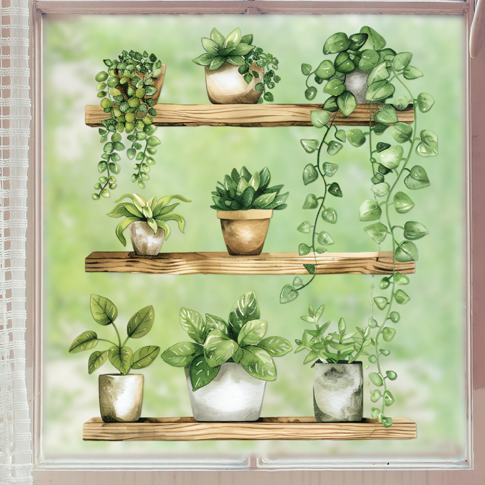 1pc Green Plant Potted Cute Ca - Badminton Live 리뷰 및 가격