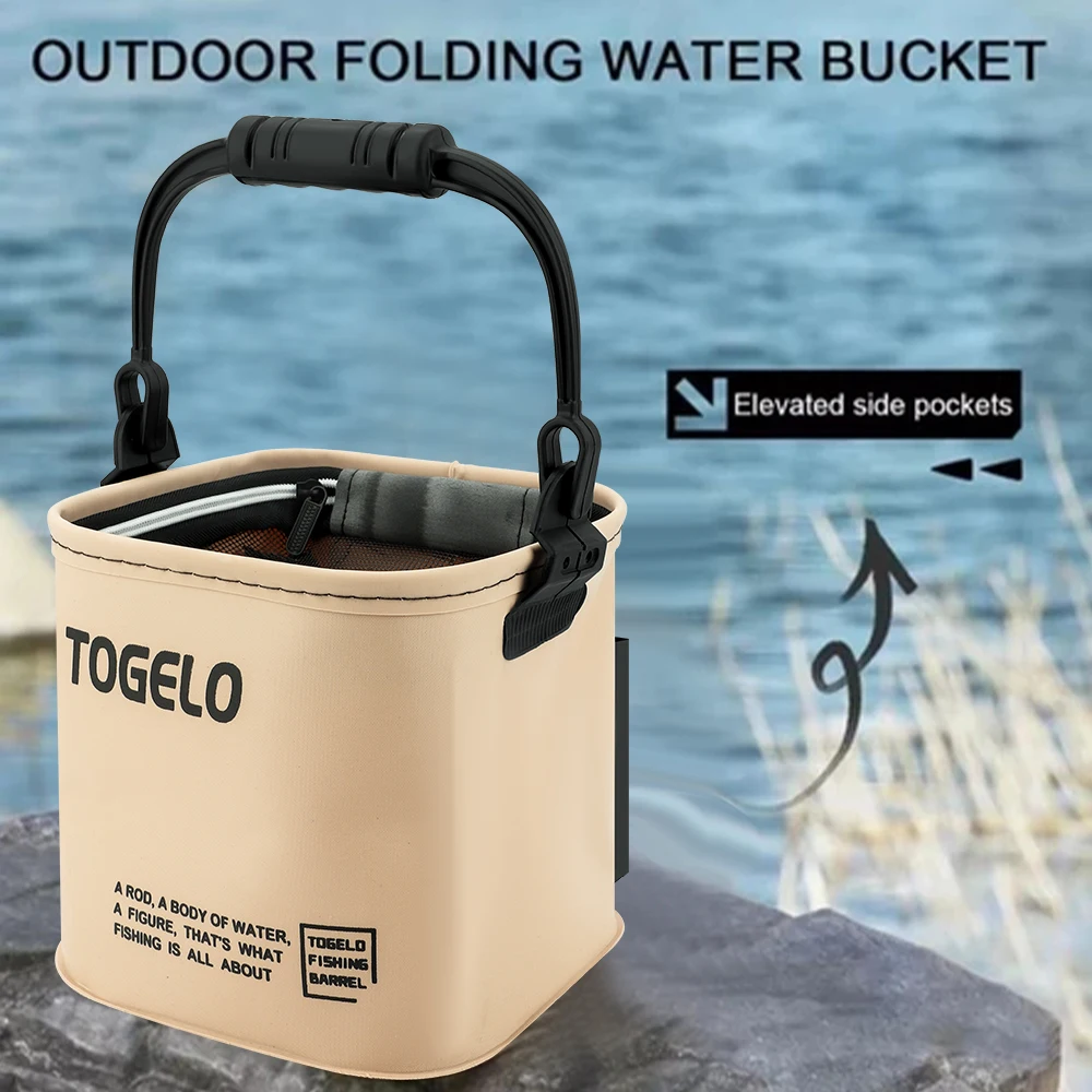 Outdoor Fishing Bucket Foldabl - Badminton Live 리뷰 및 가격