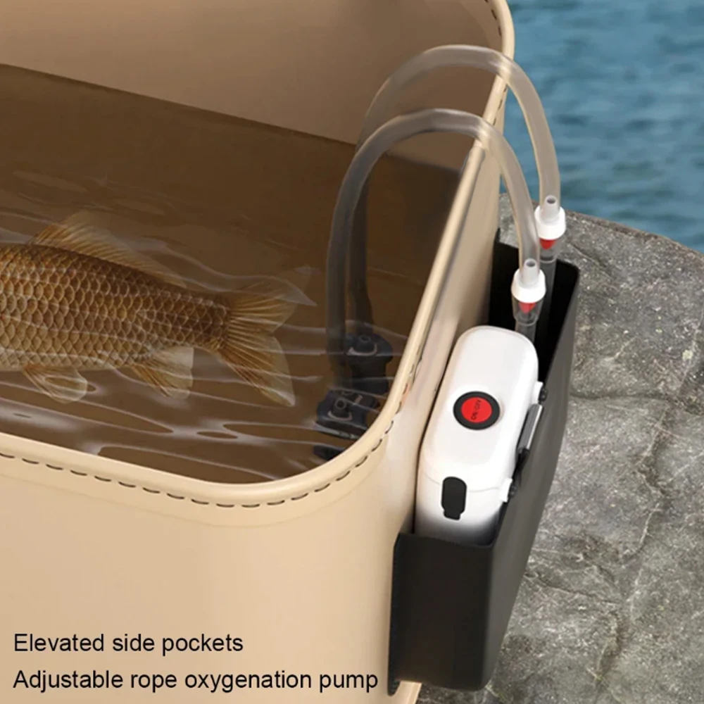 Outdoor Fishing Bucket Foldabl - Badminton Live 리뷰 및 가격