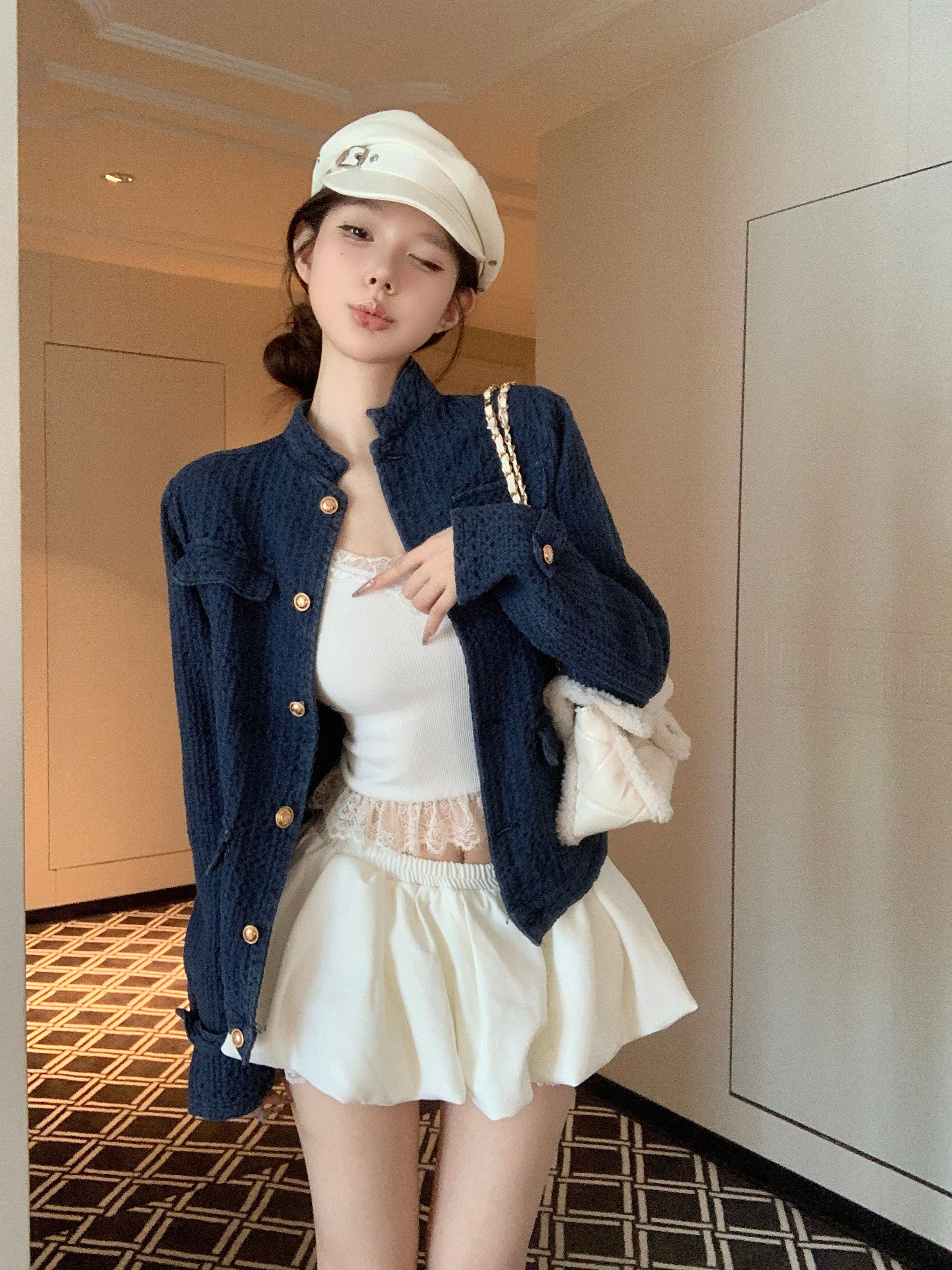 Tweed Jacket English Style Wom - Badminton In English 리뷰 및 가격