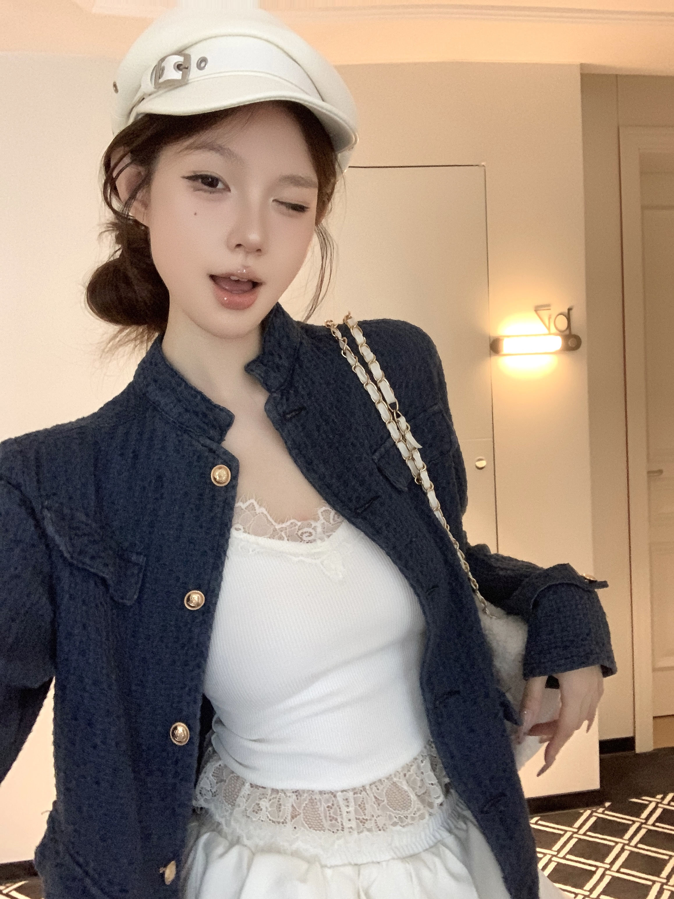 Tweed Jacket English Style Wom - Badminton In English 리뷰 및 가격