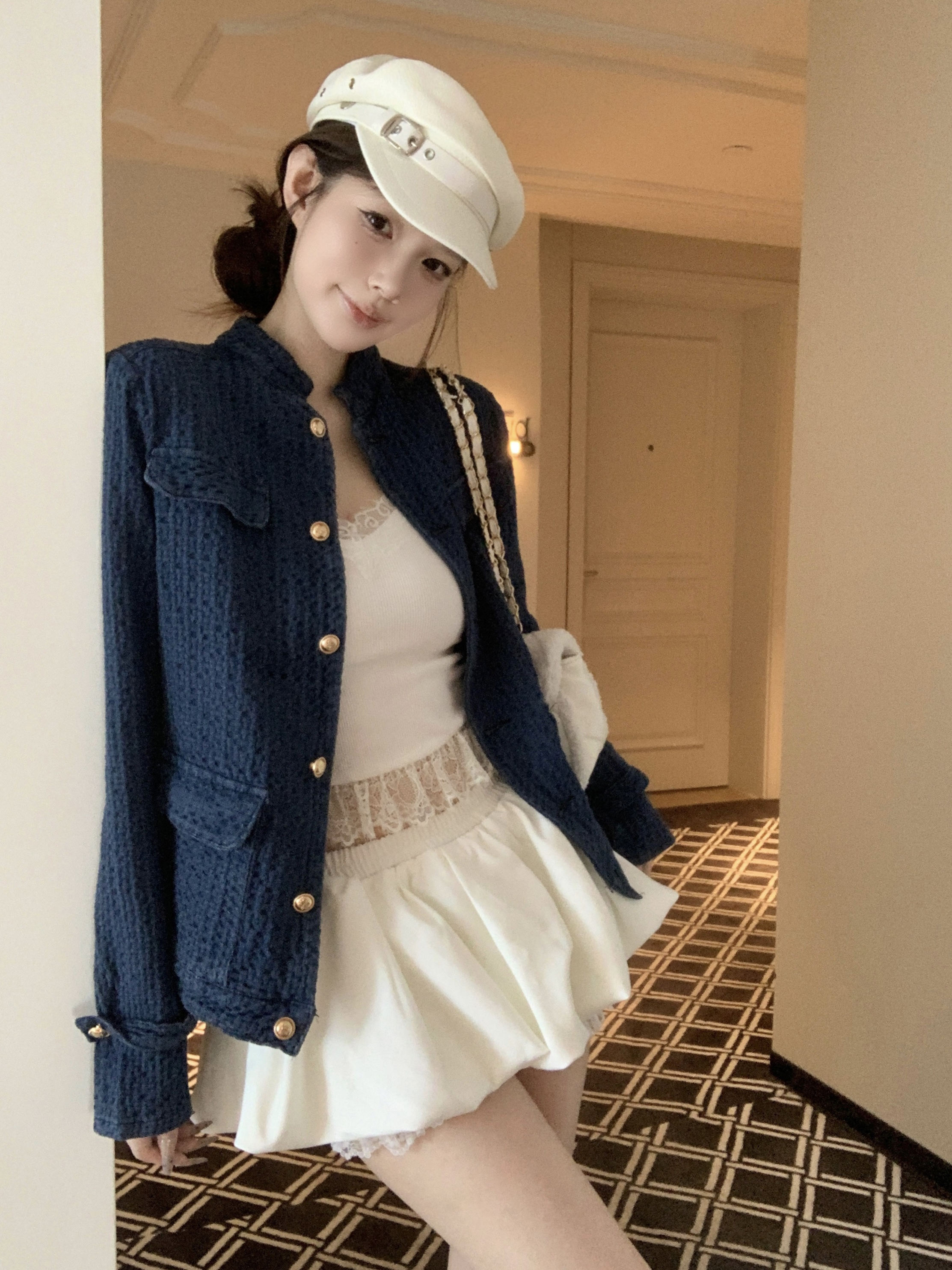 Tweed Jacket English Style Wom - Badminton In English 리뷰 및 가격