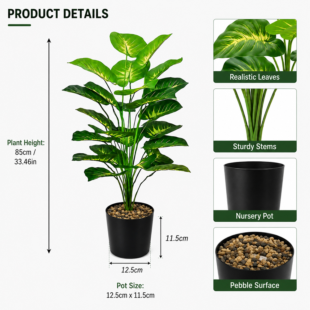 85cm Artificial Pothos Plants  - Badminton Live 리뷰 및 가격