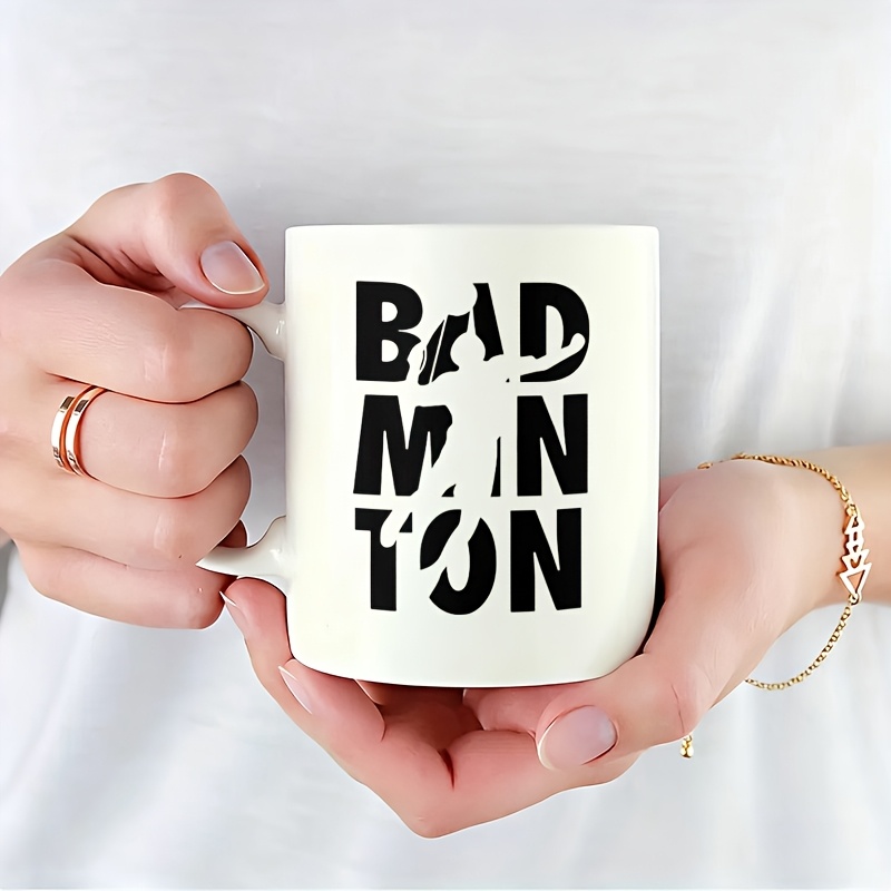 1pc Easy Badminton Mug, Cerami - Badminton Cup 리뷰 및 가격