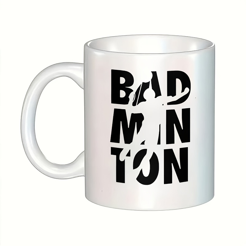 1pc Easy Badminton Mug, Cerami - Badminton Cup 리뷰 및 가격