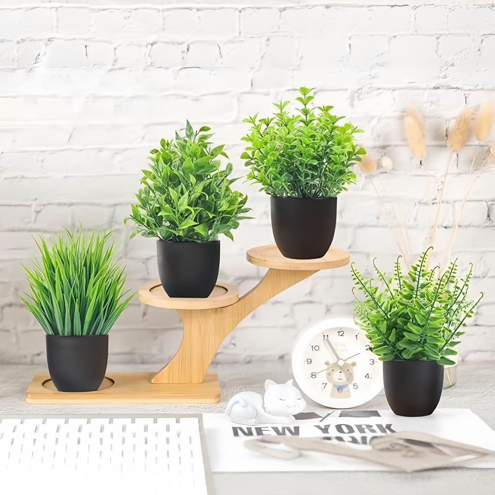 4pcs/set Mini Artificial Plant - Badminton Live 리뷰 및 가격