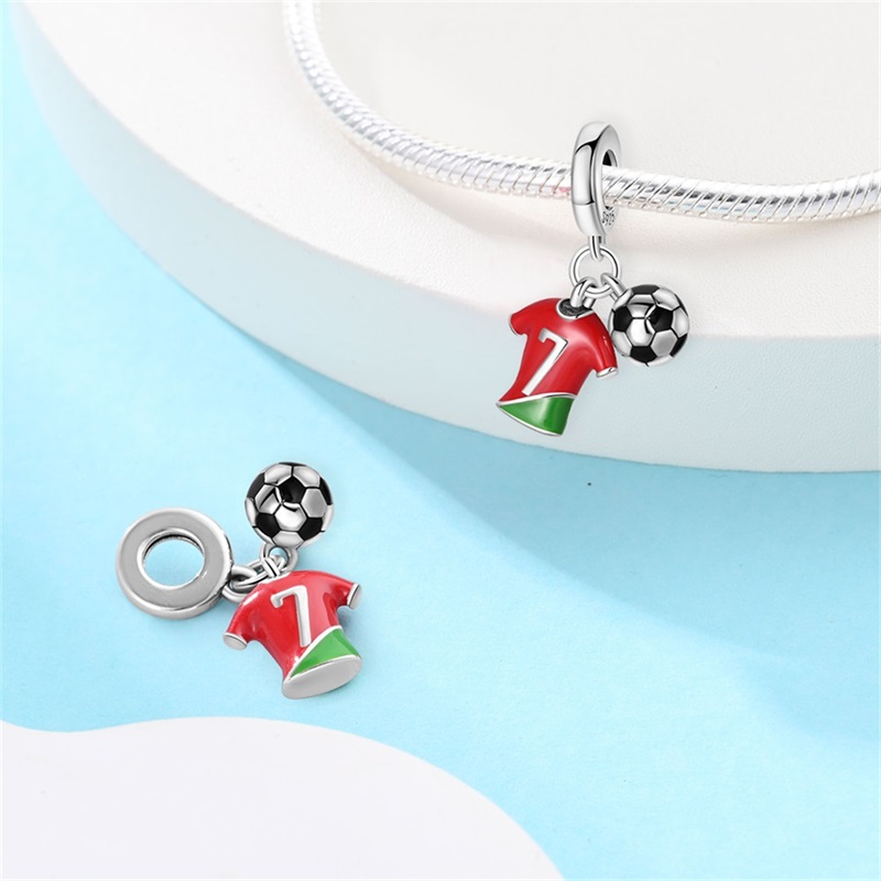 Fashion 925 Silver Football Je - Badminton Materi 리뷰 및 가격